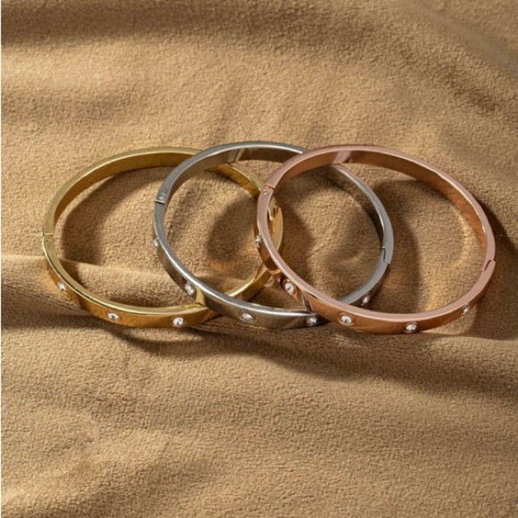 Silver Rhinestone Bangle (7107) - Picture 5 of 5